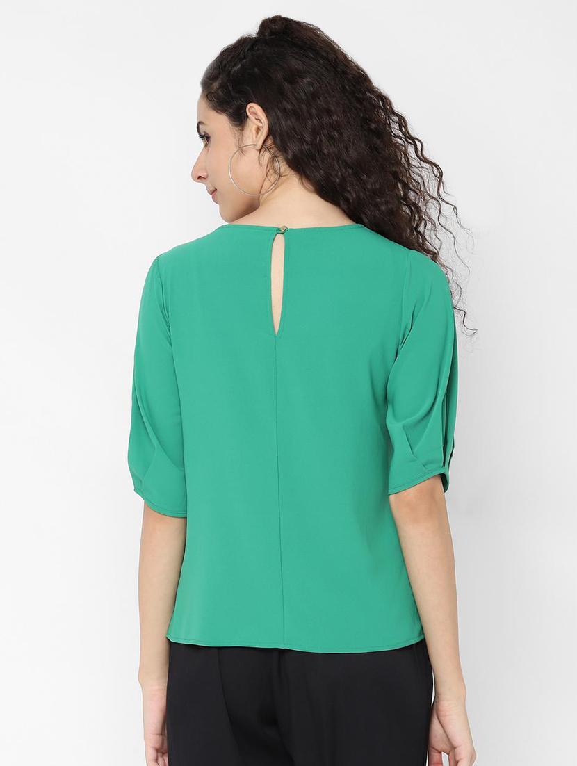 round neck solid top - 16733731 - Zoom Image - 2