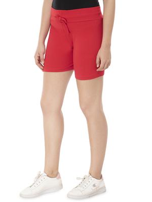 high rise solid shorts - 16734097 - Standard Image - 2