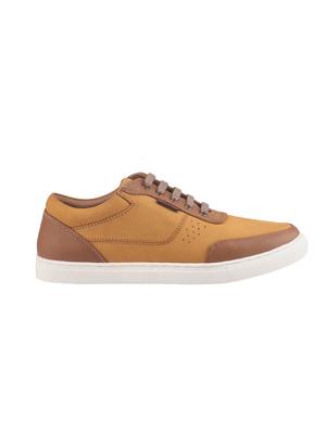 brown leather lace up sneakers - 16734134 - Standard Image - 2