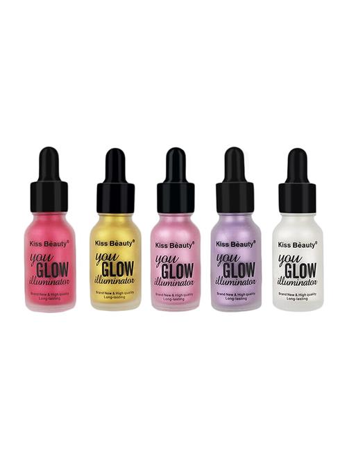 kiss beauty you glow illuminator & highlight liquid-58799-pack of 05 - 16734484 - Standard Image - 1