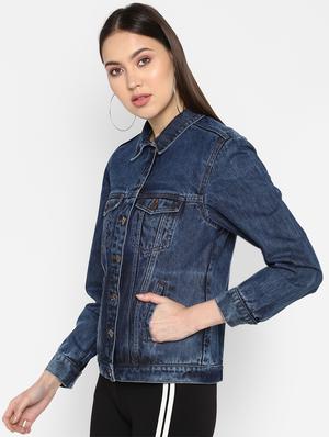 stone washed denim jacket - 16734554 - Standard Image - 2
