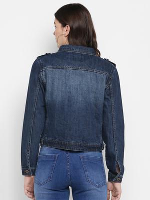 stone washed denim jacket - 16734557 - Standard Image - 3