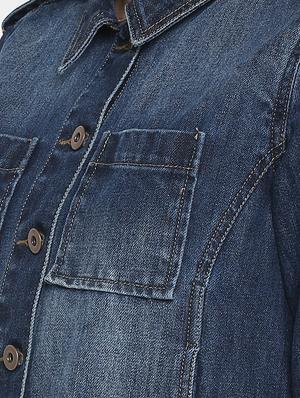 stone washed denim jacket - 16734557 - Standard Image - 5