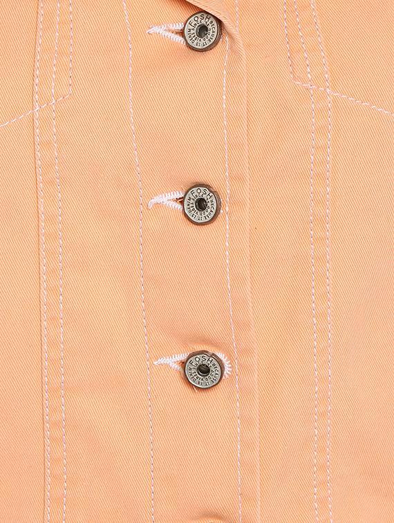lapel neck denim jacket - 16734559 - Zoom Image - 6