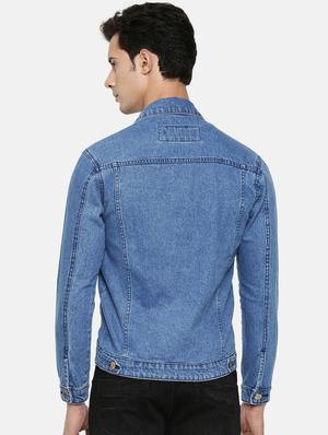blue ripped denim jacket - 16734702 - Standard Image - 3