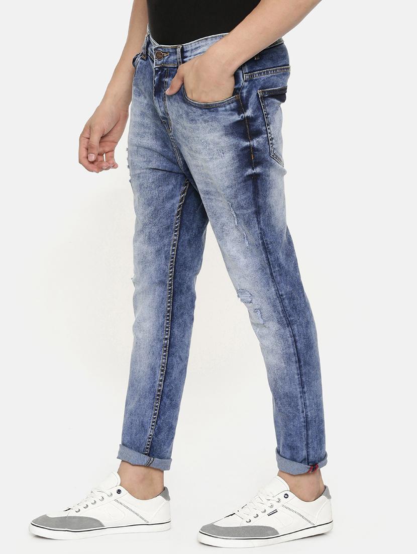 blue heavy washed jeans - 16734704 - Zoom Image - 2