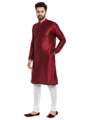 red solid kurta pyjama set - 16735242 - Standard Image - 2
