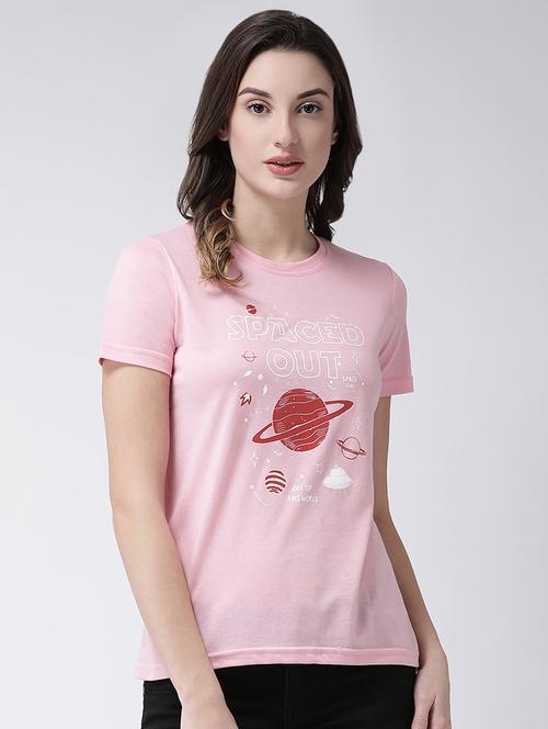 crew neck quirky printed tee - 16735520 - Standard Image - 1