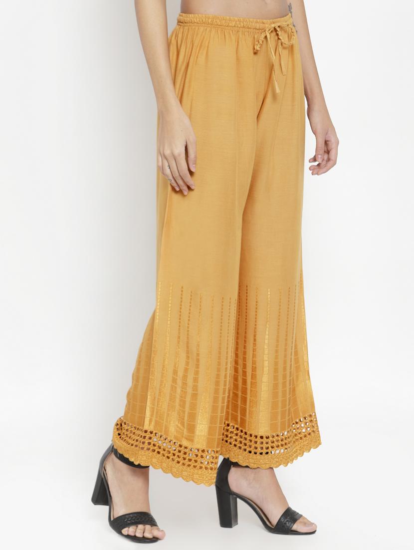 high rise laced hem palazzo - 16735563 - Zoom Image - 2