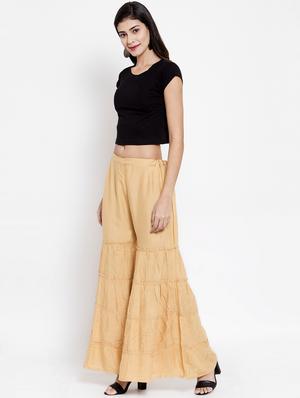 high rise flared sharara - 16735585 - Standard Image - 4