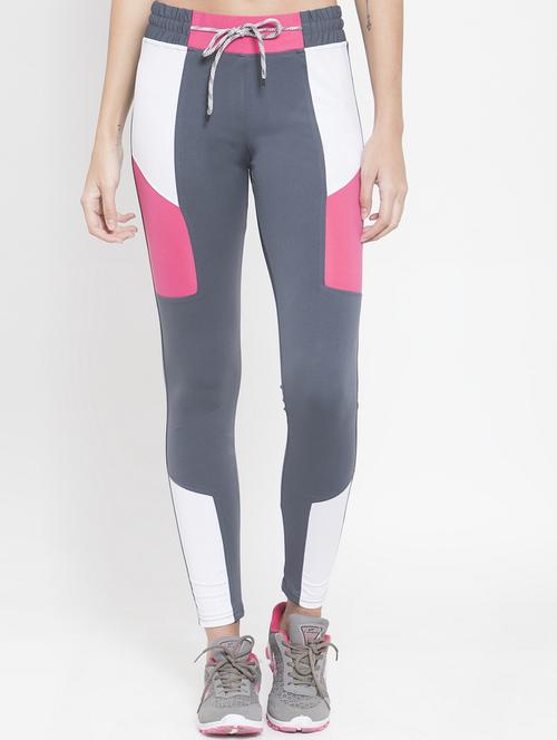 color block high rise track pant - 16735649 - Standard Image - 1