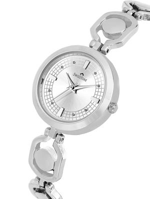 swisstone jewels082-slv silver plated bracelet wrist watch for women - 16736162 - Standard Image - 2