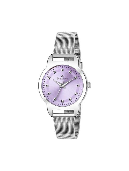 swisstone sw-l132-prp-ch stainless steel chain analog wrist watch for women - 16736172 - Very Small Image - 1