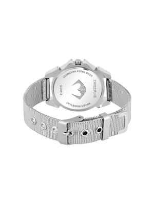 swisstone sw-l255-pnk-ch stainless steel chain analog wrist watch for women - 16736176 - Standard Image - 3
