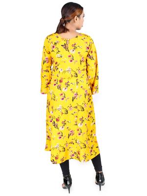 floral flared kurta - 16736284 - Standard Image - 3