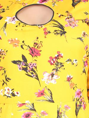 floral flared kurta - 16736284 - Standard Image - 4