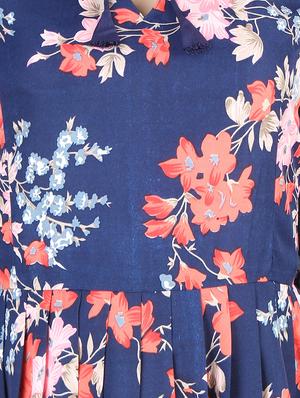 floral flared kurta - 16736289 - Standard Image - 4