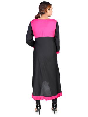 contrast asymmetric kurta - 16736290 - Standard Image - 3