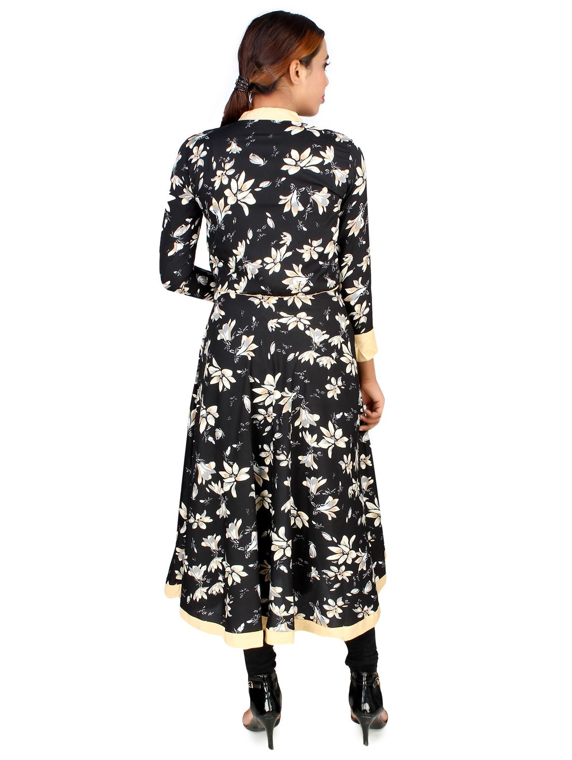 floral flared kurta - 16736293 - Zoom Image - 3