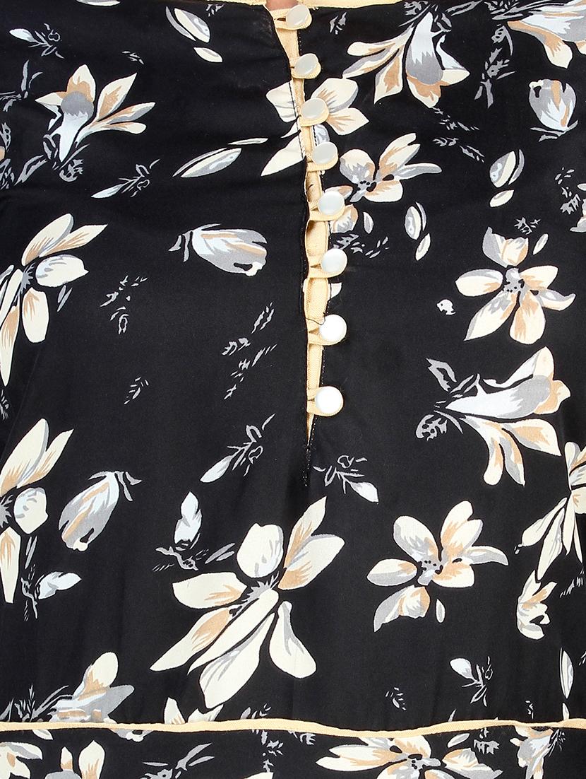 floral flared kurta - 16736293 - Zoom Image - 4