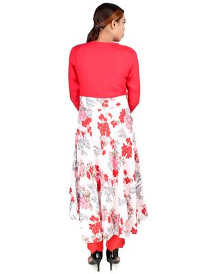 floral flared kurta - 16736294 - Standard Image - 3