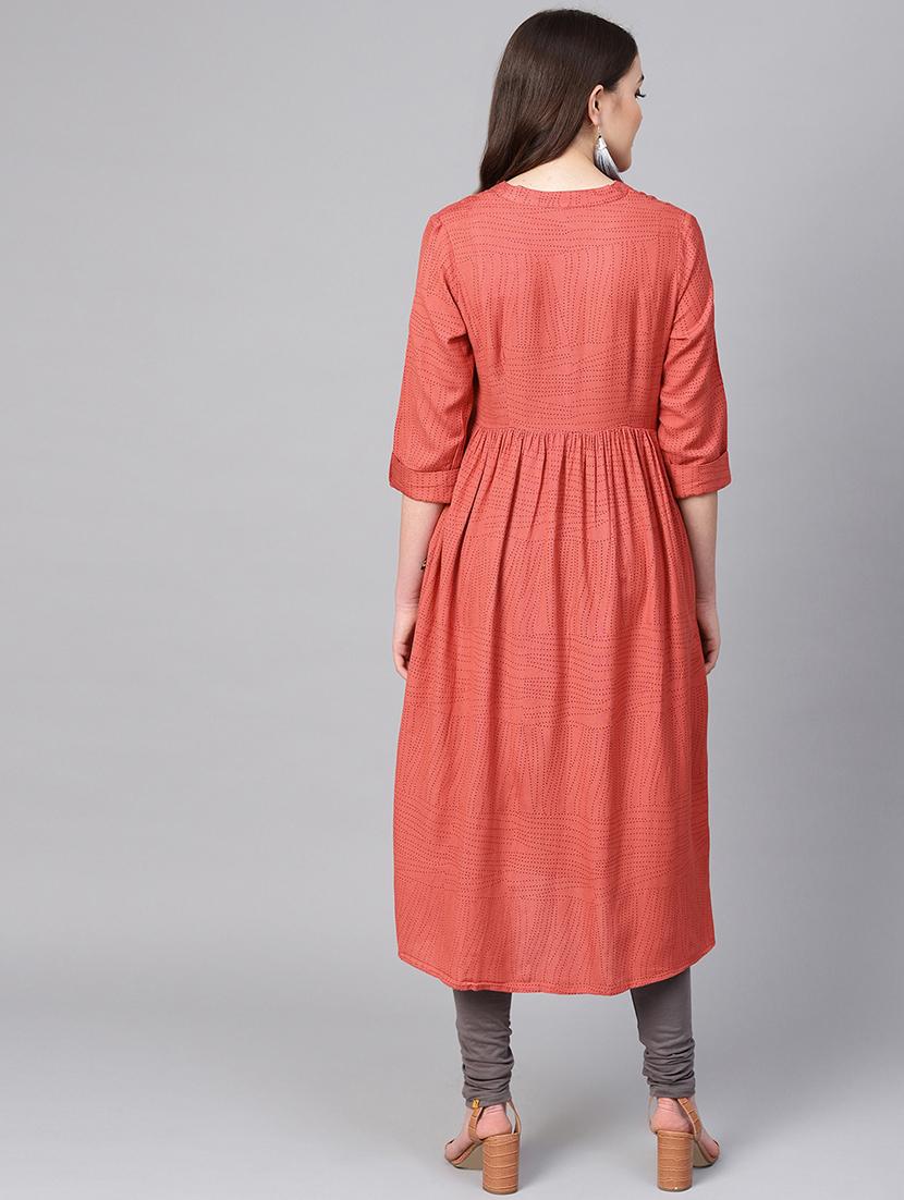 printed a-line kurta - 16736704 - Zoom Image - 3