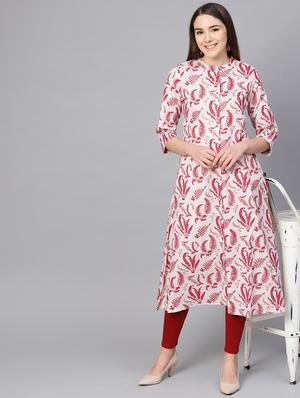 printed a-line kurta - 16736707 - Standard Image - 4