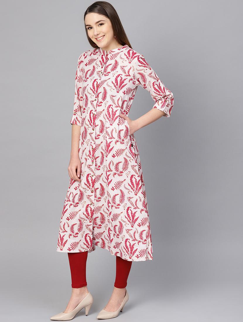 printed a-line kurta - 16736707 - Zoom Image - 2