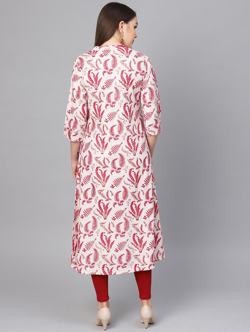 printed a-line kurta - 16736707 - Zoom Image - 3