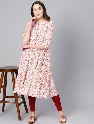 printed a-line kurta - 16736710 - Standard Image - 4