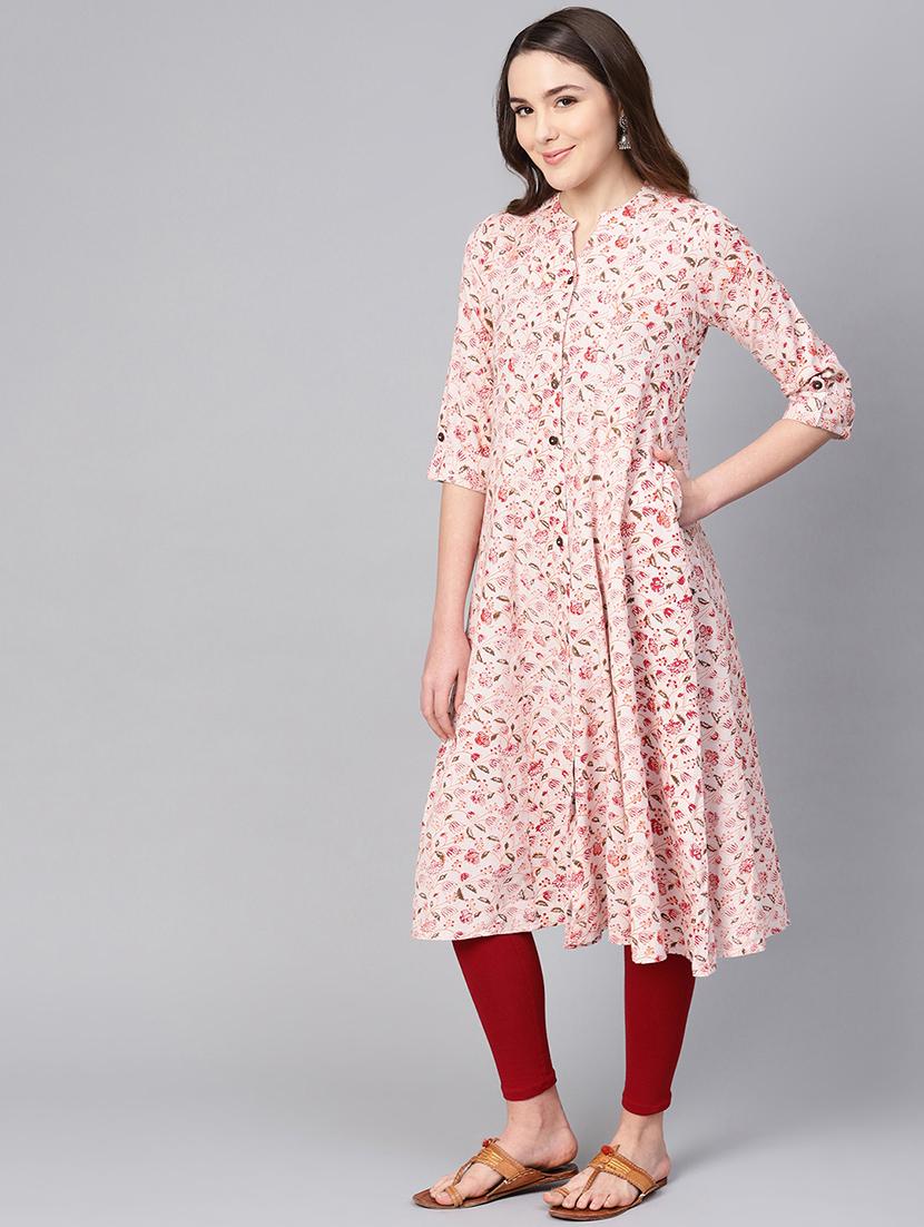 printed a-line kurta - 16736710 - Zoom Image - 2