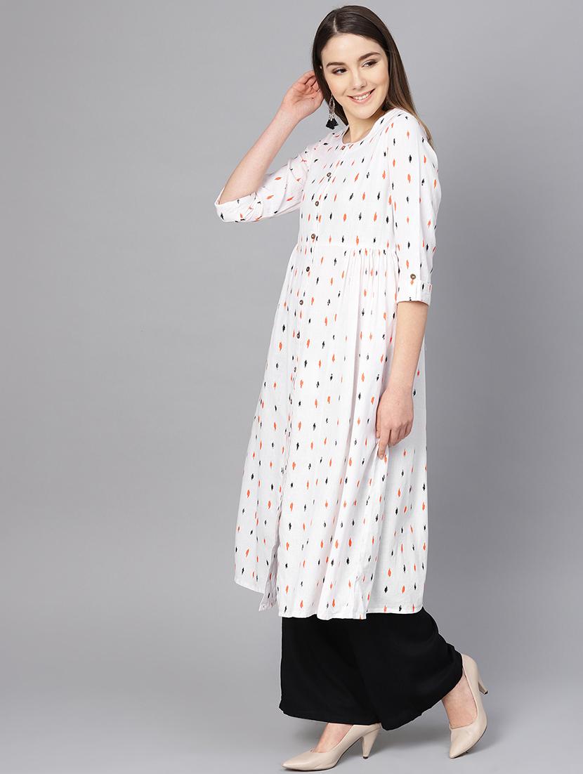 printed a-line kurta - 16736716 - Zoom Image - 2