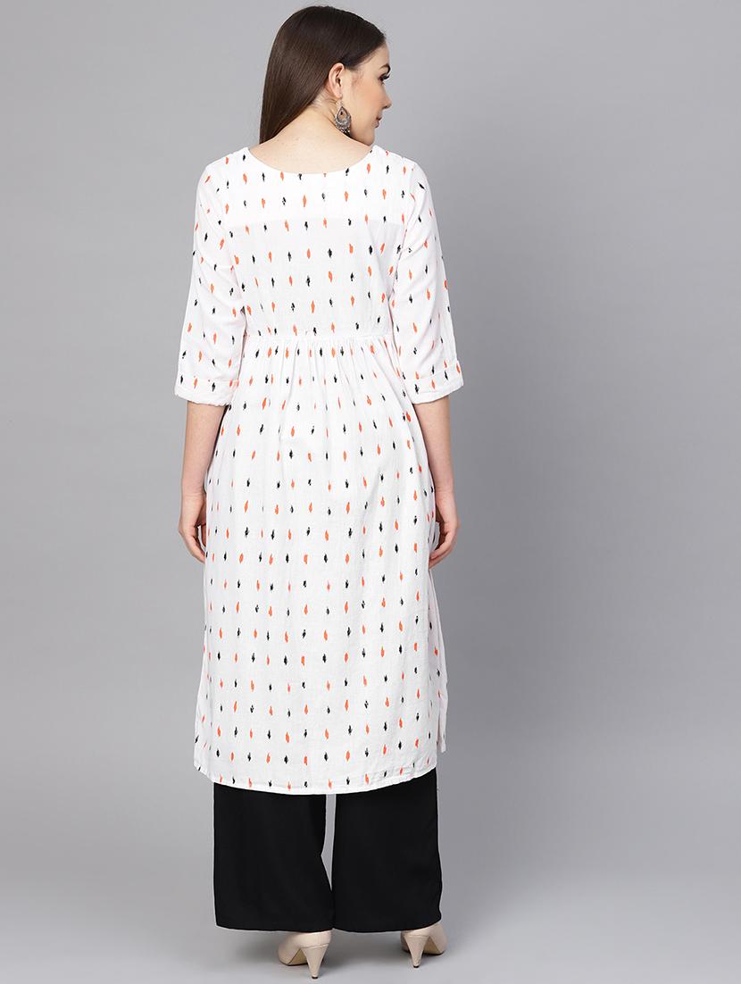 printed a-line kurta - 16736716 - Zoom Image - 3