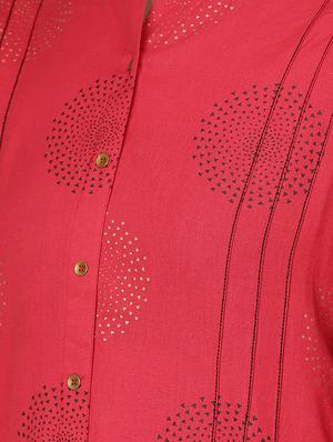block printed a-line kurta - 16736718 - Standard Image - 5