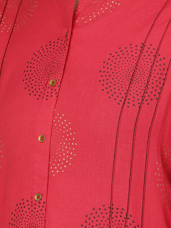 block printed a-line kurta - 16736718 - Zoom Image - 5