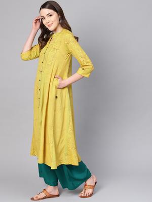 kali printed anarkali kurta - 16736723 - Standard Image - 2