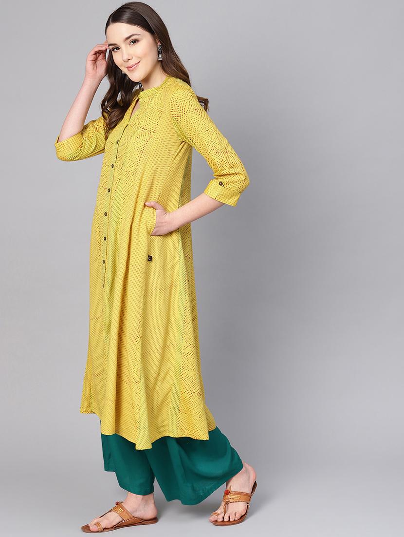 kali printed anarkali kurta - 16736723 - Zoom Image - 2