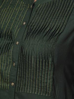 pintucks yoke straight kurta - 16736726 - Standard Image - 5