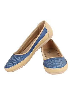 blue slip on ballerinas - 16736805 - Standard Image - 2