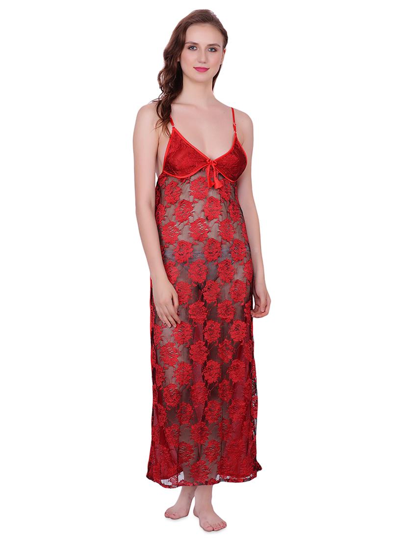 cami neck floral laced babydoll - 16736944 - Zoom Image - 1
