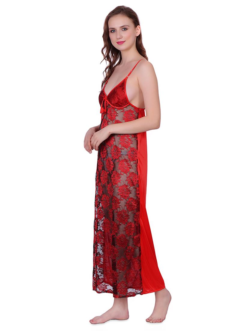 cami neck floral laced babydoll - 16736944 - Zoom Image - 2