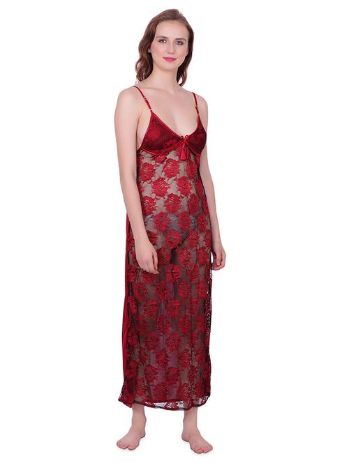 cami neck floral laced babydoll - 16736945 - Standard Image - 1