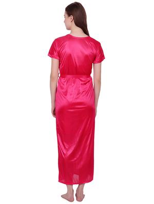 tie front solid robe - 16736955 - Standard Image - 3
