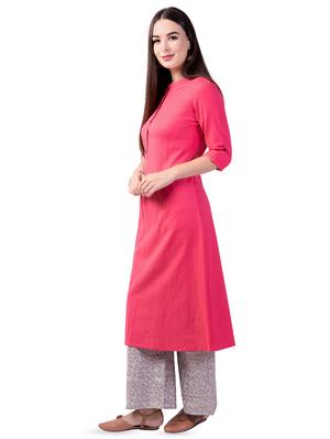 solid kurta palazzo set - 16737012 - Standard Image - 2