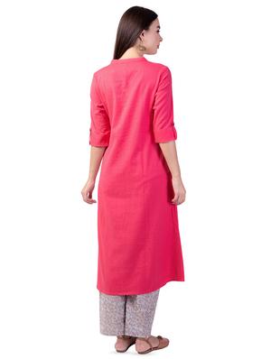 solid kurta palazzo set - 16737012 - Standard Image - 3