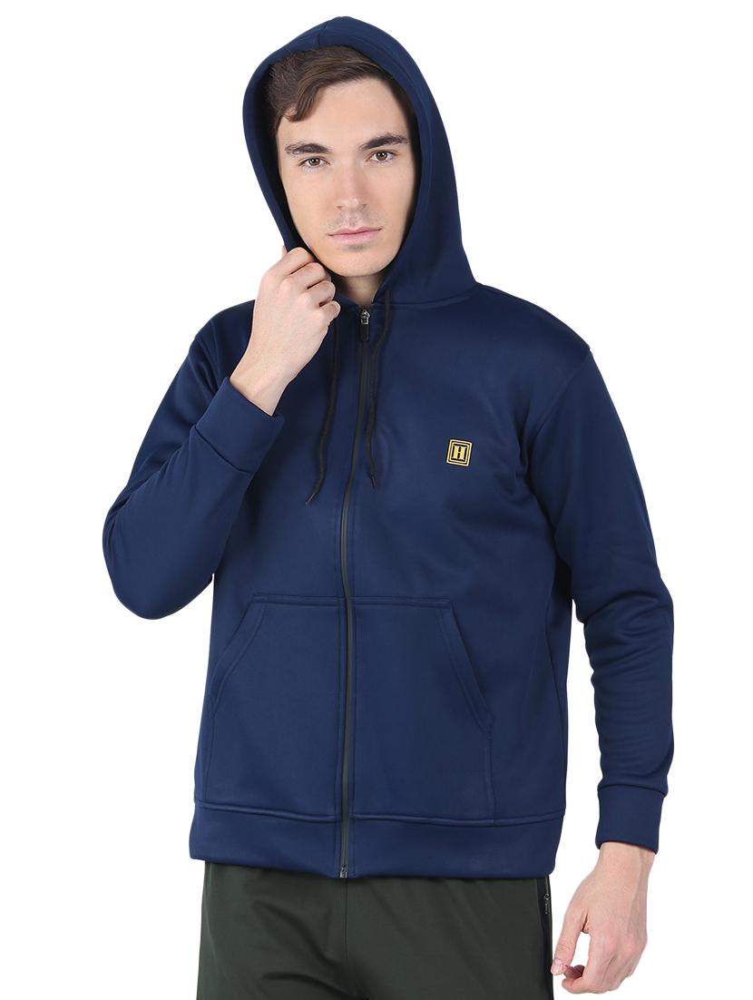 navy blue solid sweatshirt - 16737110 - Zoom Image - 1