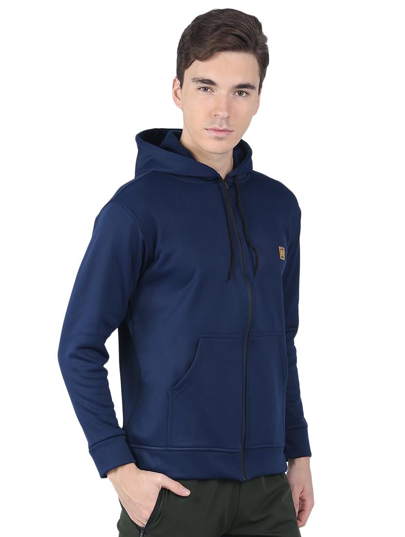 navy blue solid sweatshirt - 16737110 - Zoom Image - 2