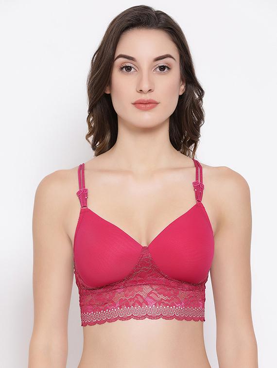 lace detail bralette bra - 16737140 - Zoom Image - 1