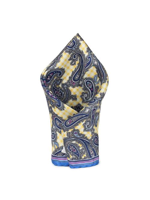 blue silk pocketsquare - 16737226 - Standard Image - 1