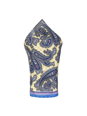 blue silk pocketsquare - 16737226 - Standard Image - 3
